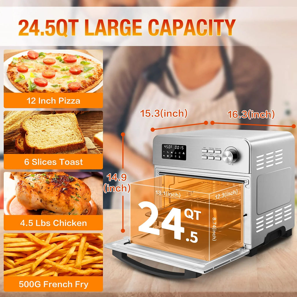Stainless Steel 24QT 6 Slice Convection Toaster Oven J14963
