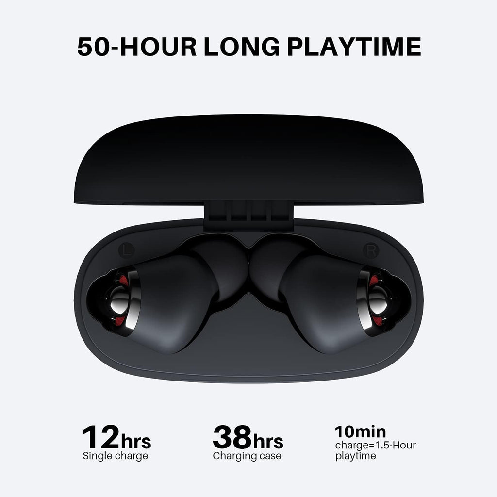 Black True Wireless Bluetooth Earbuds W266451