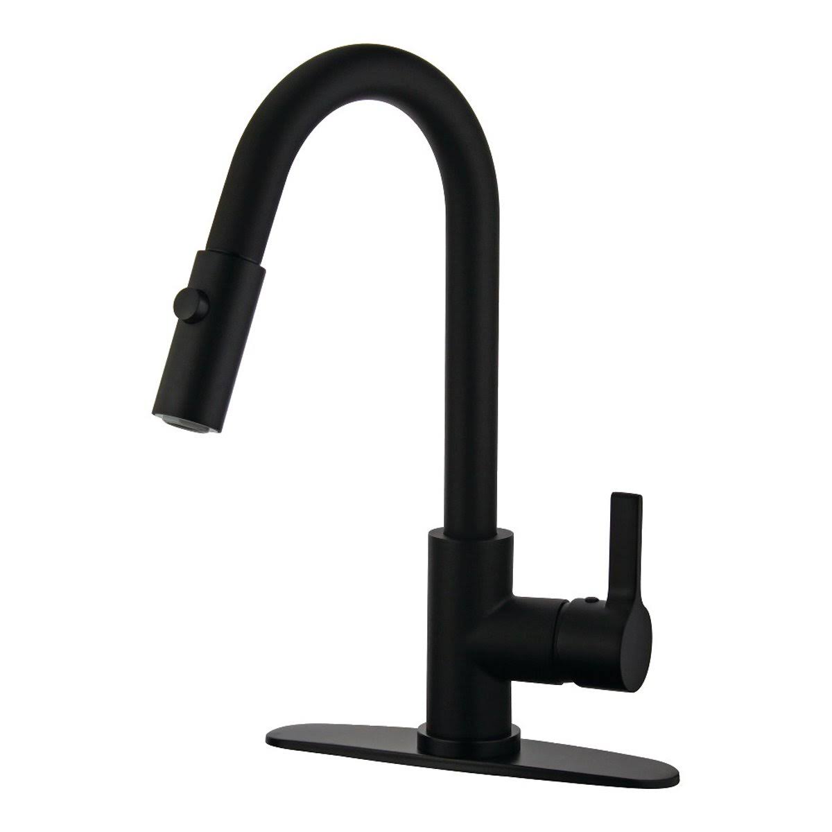 Brushed Nickel Single-Handle Pull-Down Kitchen Faucet L27884