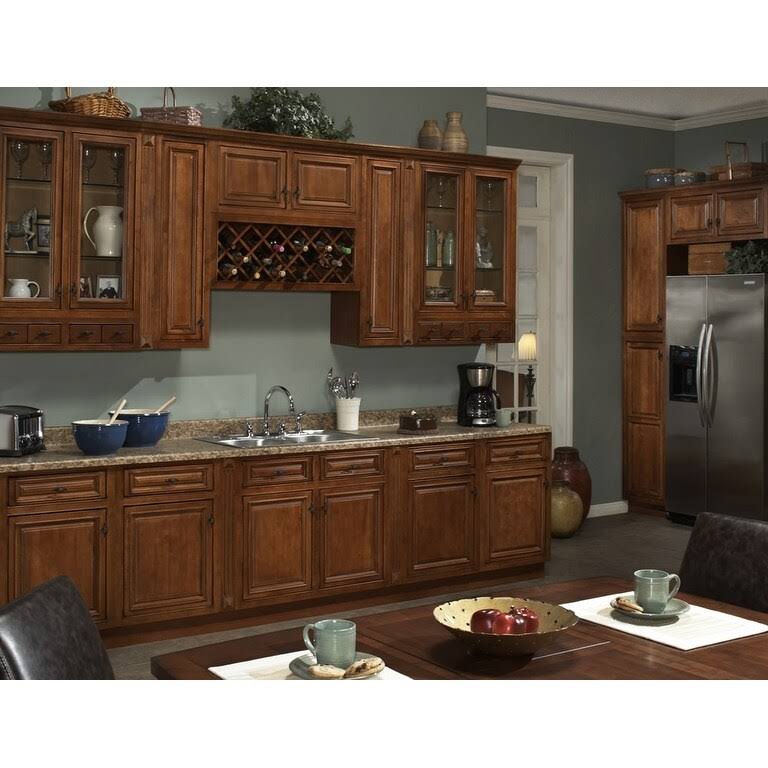 Burnt Cinnamon Single Door Kitchen Wall Cabinet B208