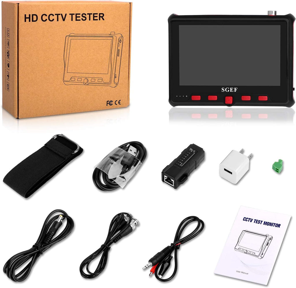 5'' Wrist CCTV Tester Analog Camera Monitor, Pack of 2 K640759