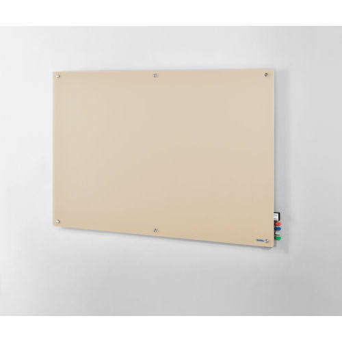 Tan Magnetic Glass Dry Erase Board V726323