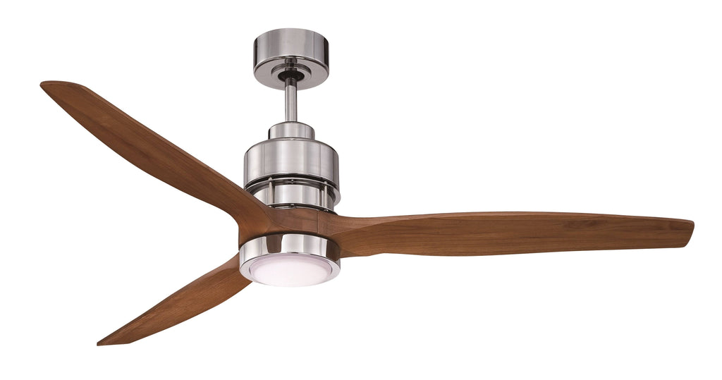 Chrome Walnut Blades Ceiling Fan S752220