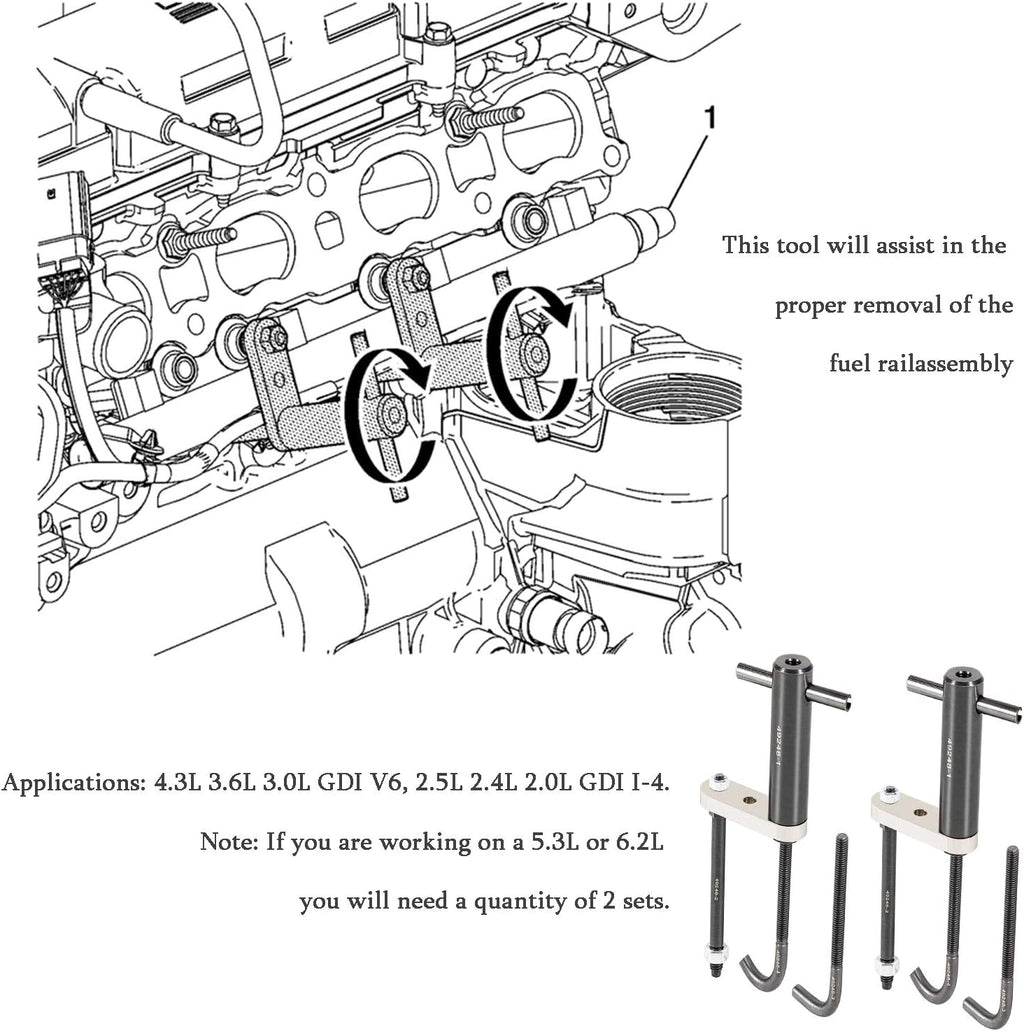 Injector Rail Assembly Remover for Direct Injection Engines 2007-2014 W508