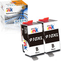 2 Packs Black Ink Cartridge for HP 910XL Printer C633028