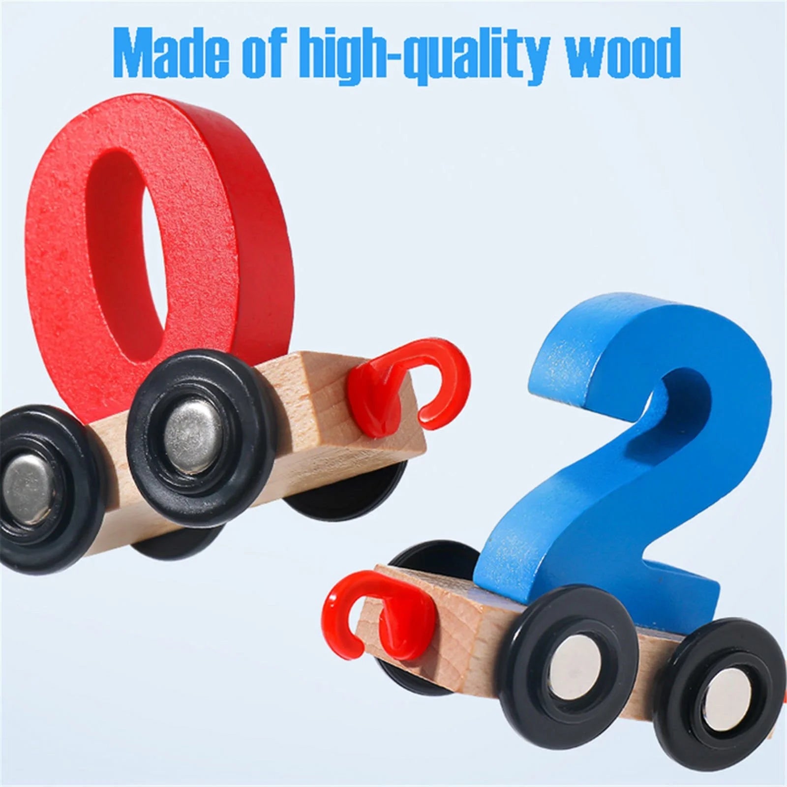 Wooden Magnetic Train Building Blocks Puzzle Toys D425