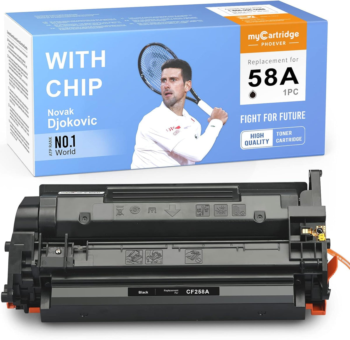 Black 1-Pack Toner Cartridge for HP 58A Printer J7428