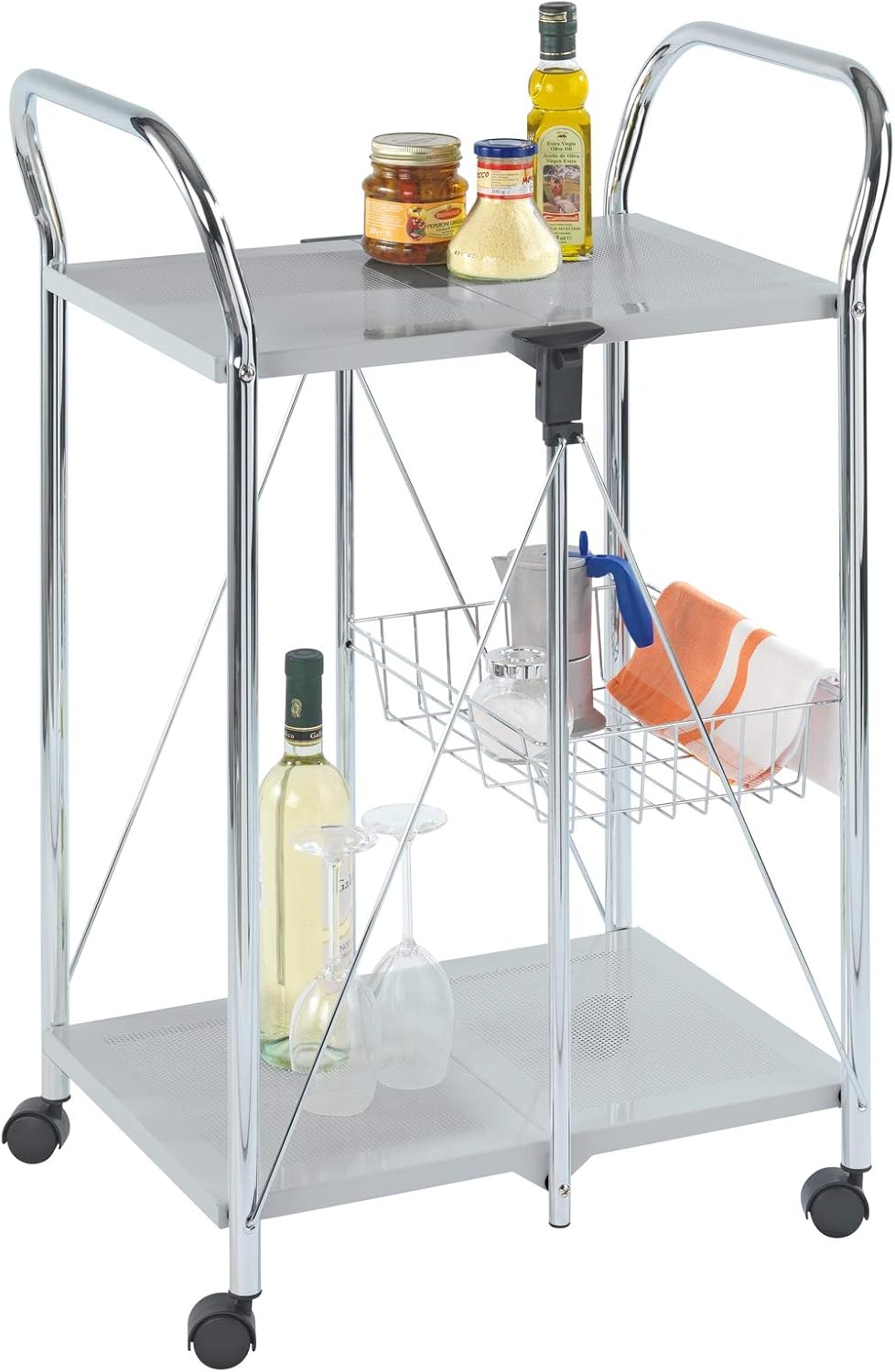 3 Tier Rolling Metal Cart O984422