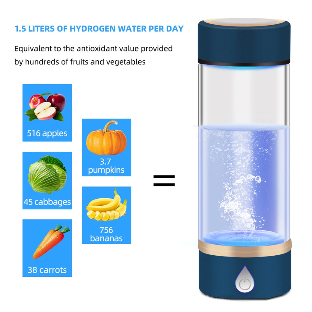 420ml Rechargeable Hydrogen Bottle Glass Cup B206617