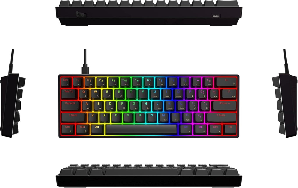 61 Keys Aluminum Case Hot Swappable Mechanical Keyboard B867