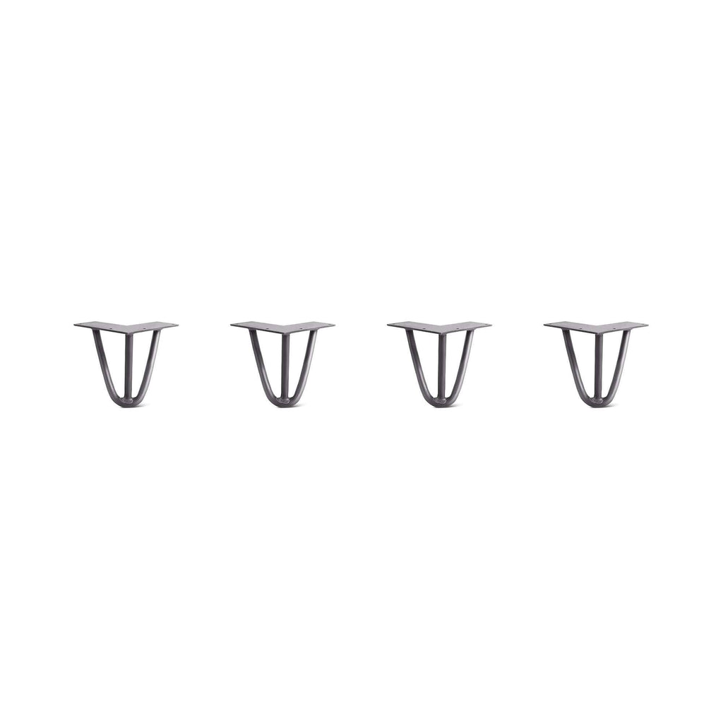 Hairpin Legs Set of 4, Raw Steel Z965