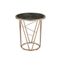 Faux Black Marble End Table A816