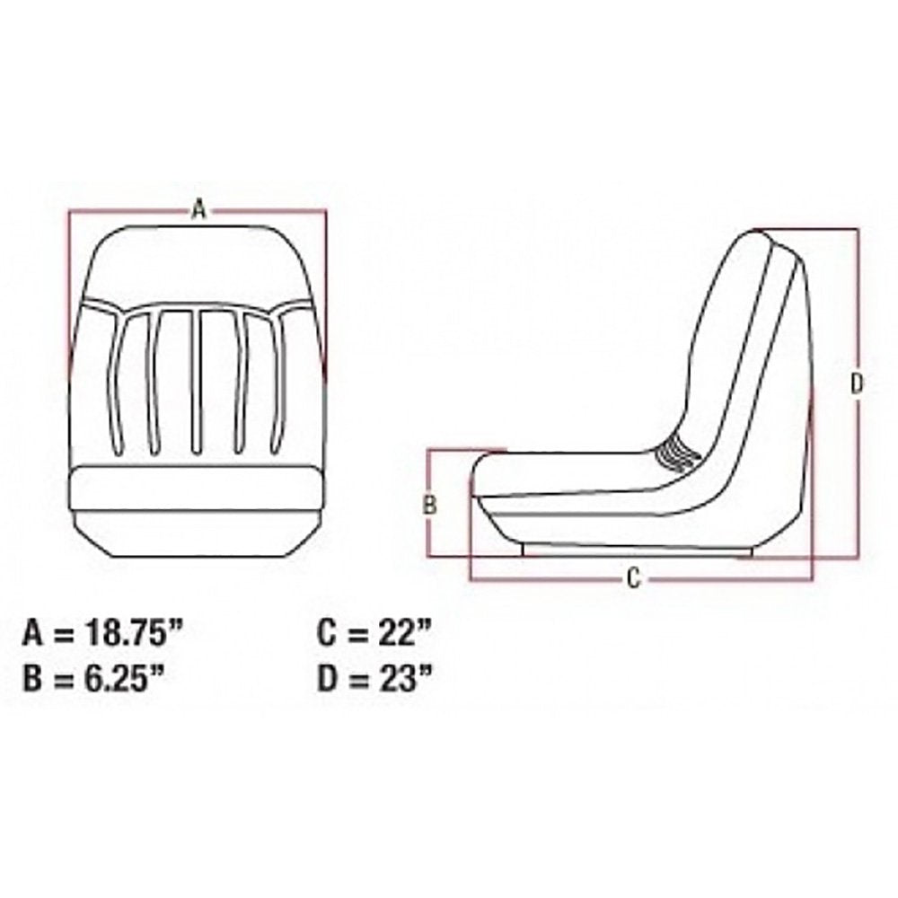 SEAT STANDARD W/ TRACKS R995