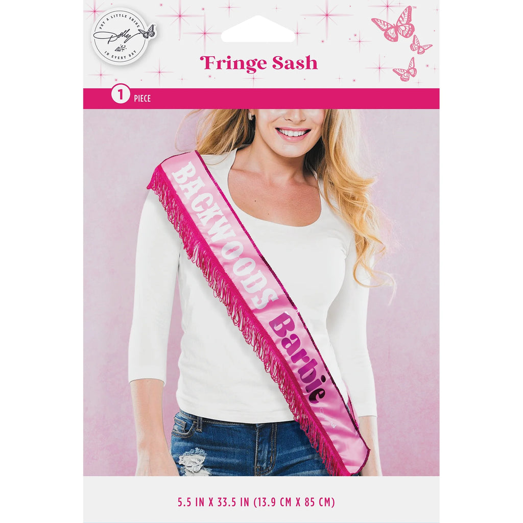 Pink Backwoods Barbie Sash W7024