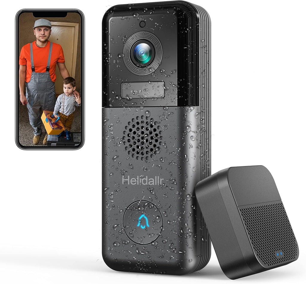 2K Wireless Video Doorbell Camera with Night Vision O83967