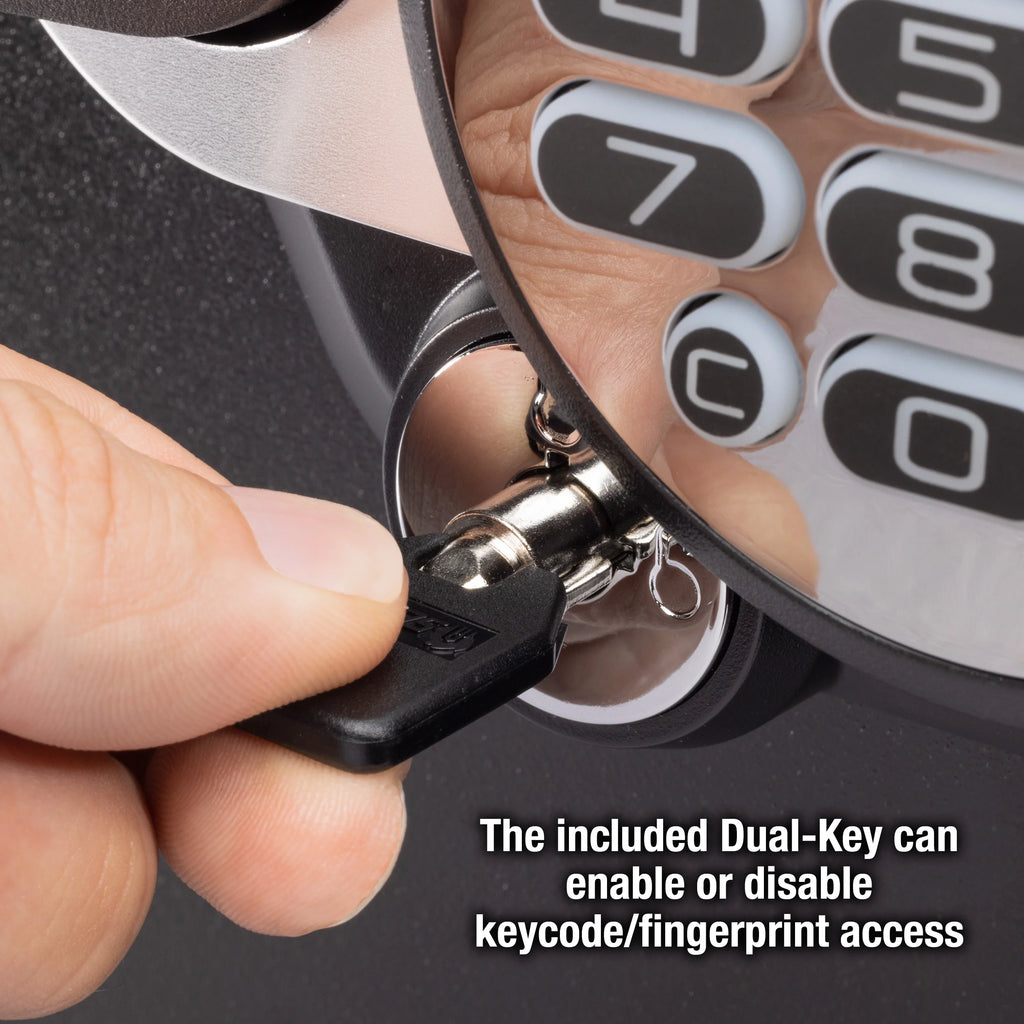 Fire-Resistant and Water-Resistant Safe with Fingerprint Biometric Lock, 1.23 Cu. ft. R861782