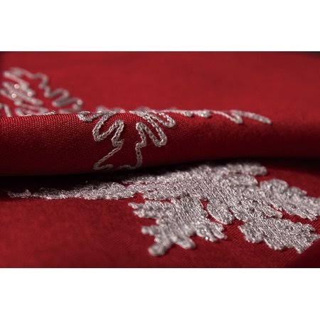 Red Square Christmas Tablecloth 60 by 60-Inch E79744