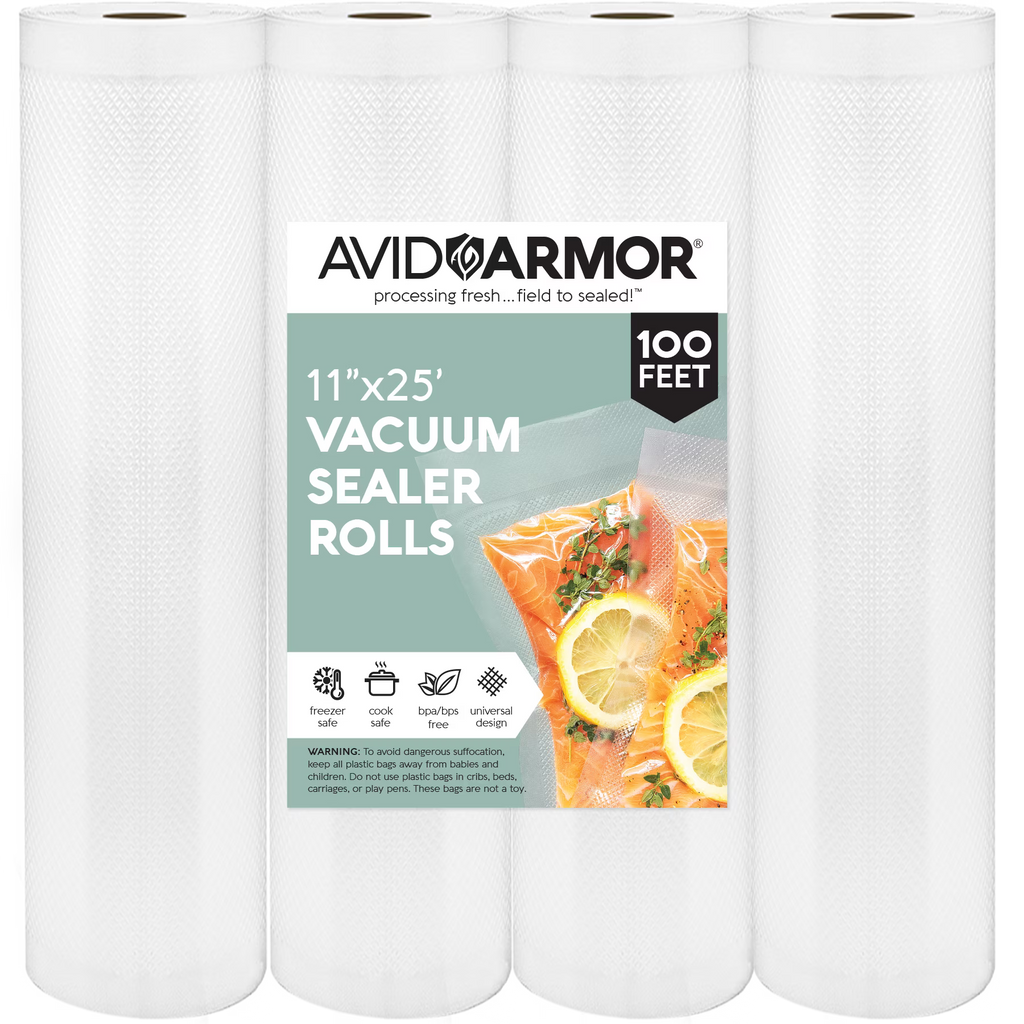 4 Pack 11"x25' BPA Free Vacuum Sealer Bags Z6429