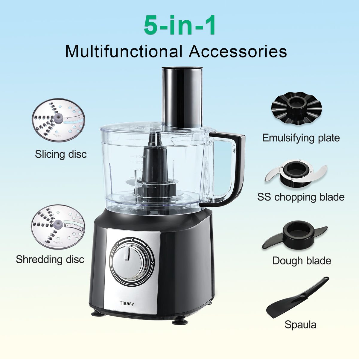 600W Compact Food Processor 10 cup E825225