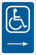 18x22Hx12x22W Handicap Parking Sign I63125