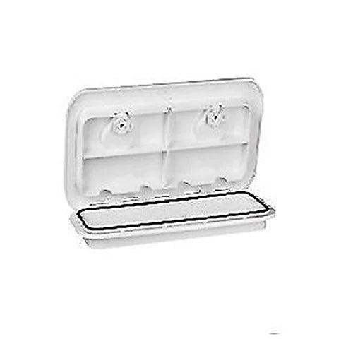 Marine Boat Deck Access Hatch & Lid 23.9" x 9.5" White Q662