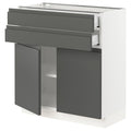 White 2 Door 2 Drawer Base Cabinet L897742
