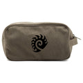 Olive Canvas Travel Toiletry Dopp Kit Bag R8529