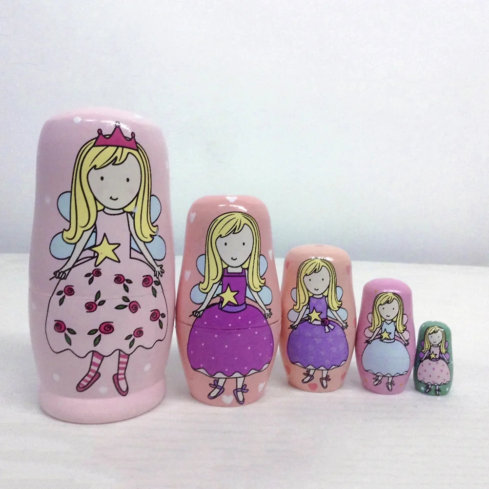 5 Pcs Russian Doll Nesting Dolls C13856