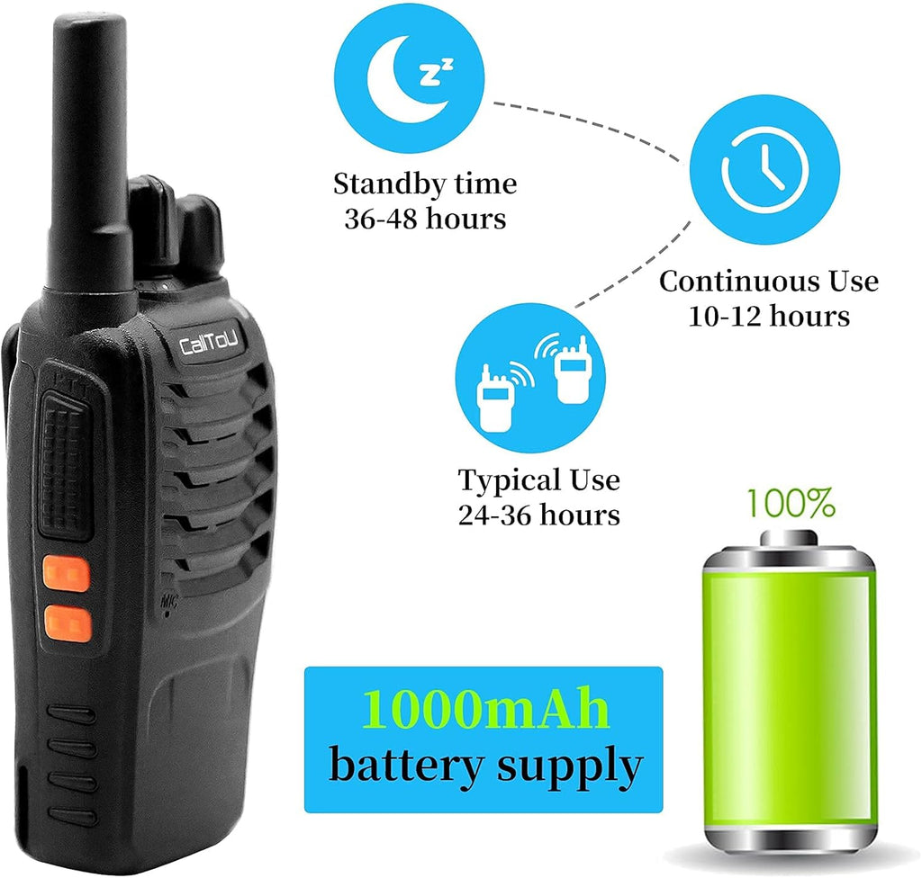 Wireless Intercom System 16 Channels Rechargeable Walkie Talkie D4878
