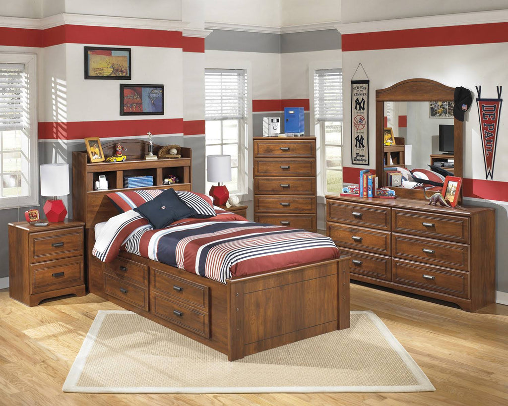 Twin Bookcase Headboard Brown E731780