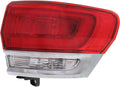 Outer Tail Light Assembly Passenger Side with Chrome Trim P8401