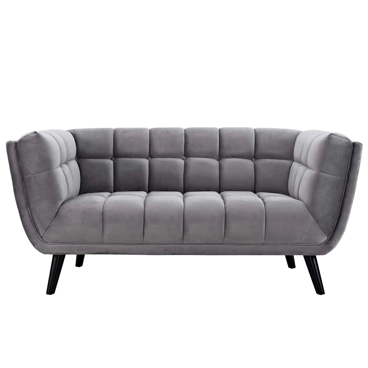 2 Piece Velvet Upholstered Loveseat and Armchair Set O566