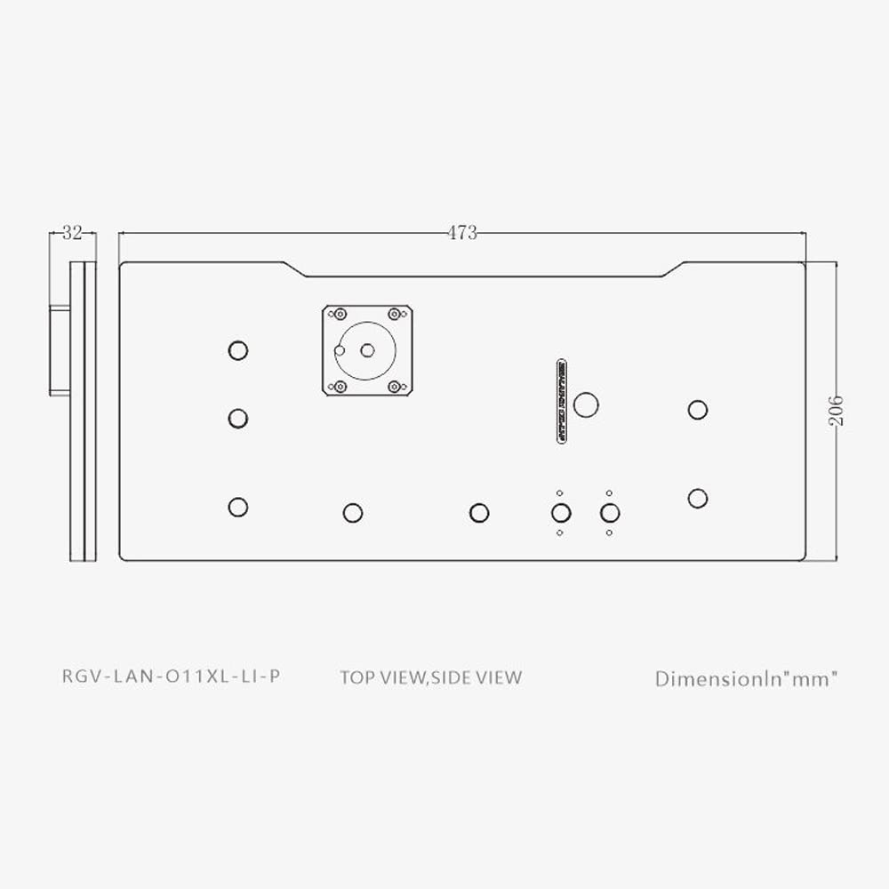 Distro Plate for Computer Case Water Cooling Block Support DDC Pump M2164