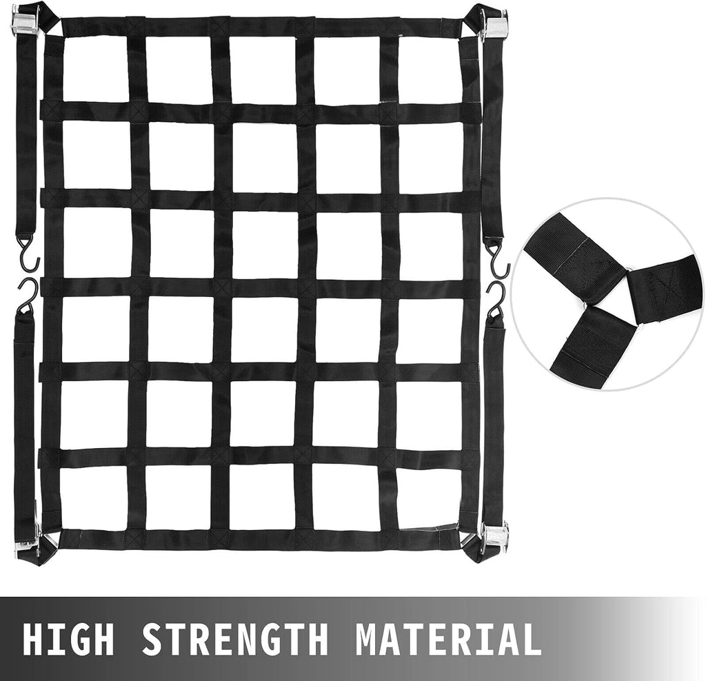 6.8'x 4.1' Heavy Duty Truck Bed Cargo Net with S-Hooks, 1100LBS, Pack of 2 C903