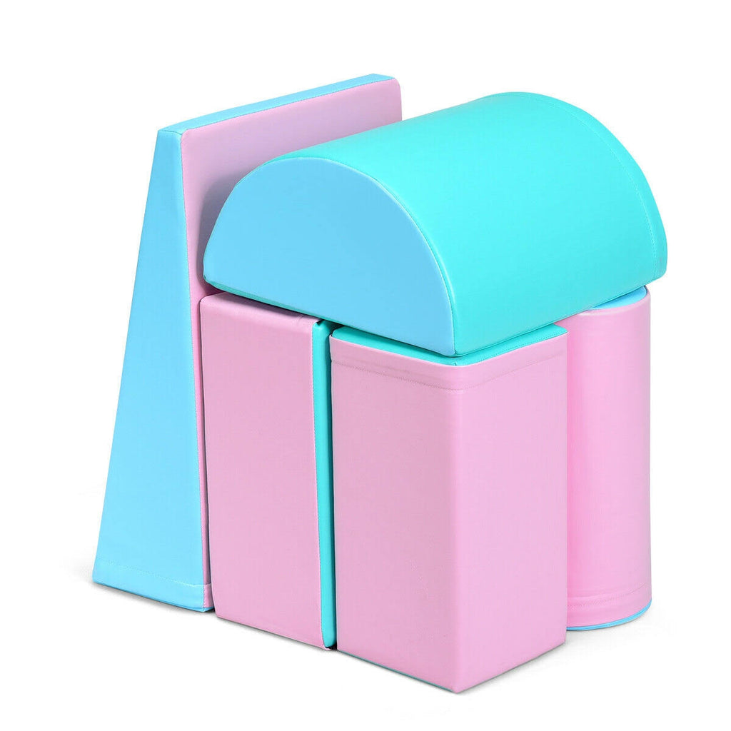 5-Piece Climb Activity Play Foam Blocks Pink D66516