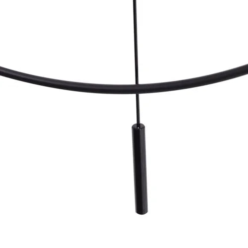 Black Wall Clock Pendulum Silent Quartz Movement Y435