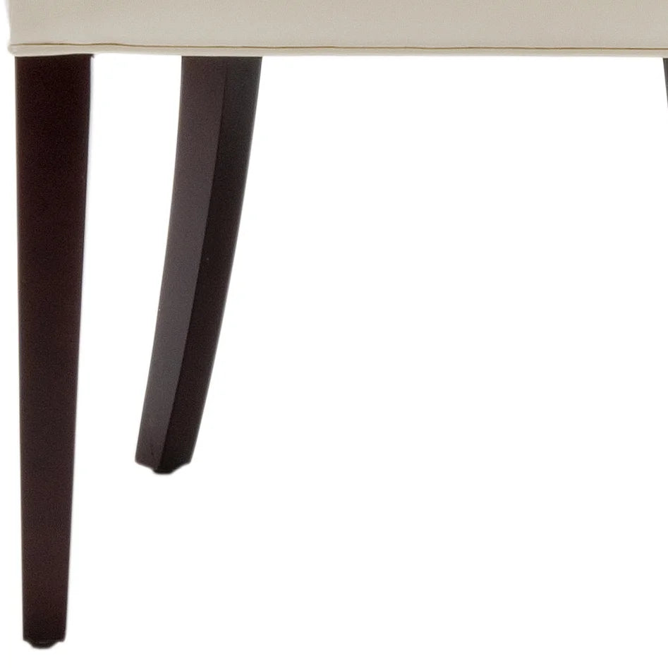 Tufted Chair Nickel Nail Head Cream L3135