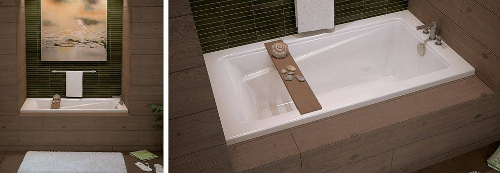 60in x 32in Soaking Bathtub with Right Hand Drain C3111