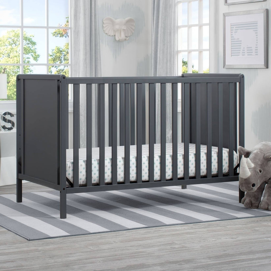4-in-1 Convertible Crib Grey I8375