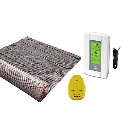 120 V Electric Radiant Floor Heating Mat with Programmable Thermostat W71720