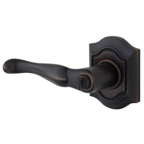 Satin Brass and Brown Single Left Handed Lever Only L711242