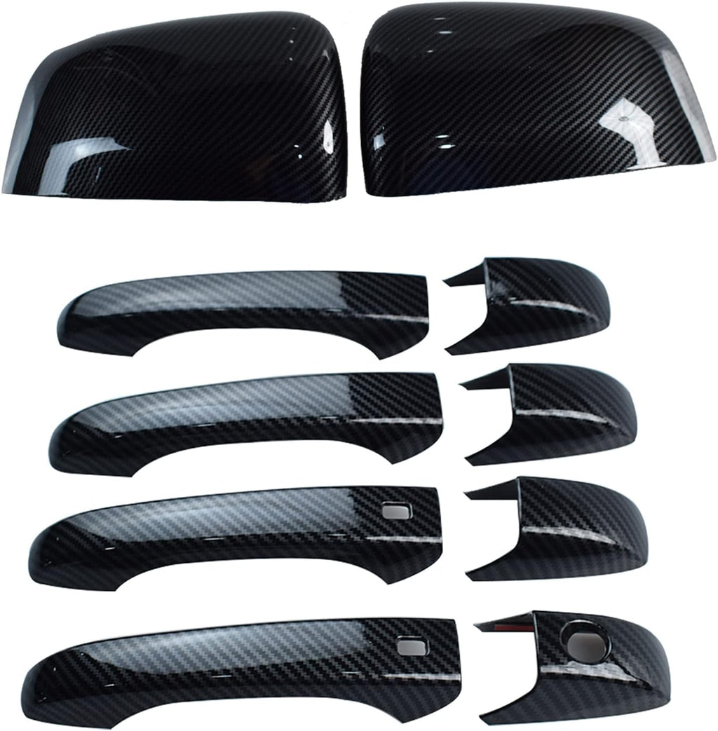 ABS Carbon Fiber Mirror Covers and Door Handle Covers D1563
