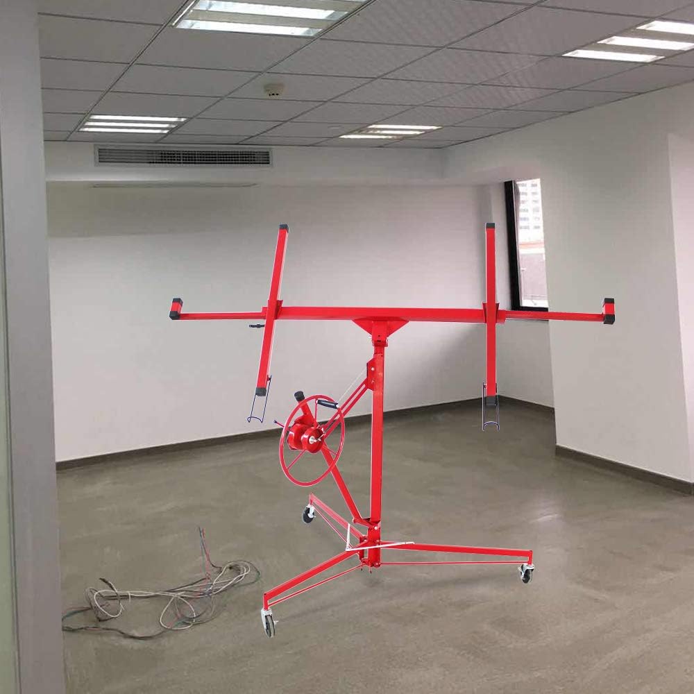 Drywall Lift Panel Hoist with Adjustable Telescopic Arm, 150 lbs E360