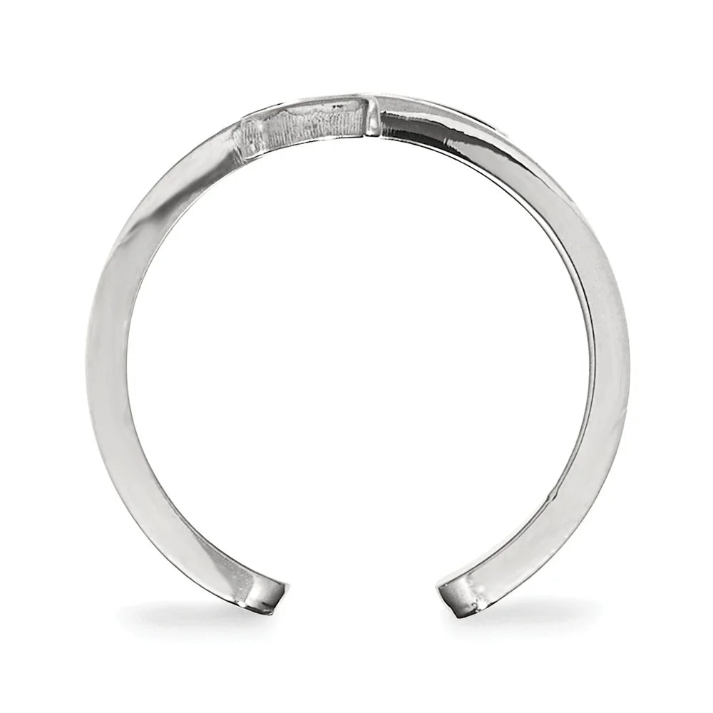 925 Sterling Silver Rh-plated Toe Ring O8475