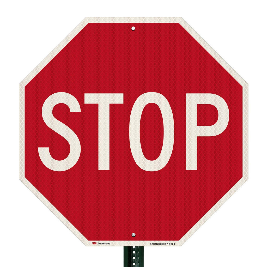 30" High Intensity Grade Reflective Aluminum Sign Pack of 2 L8304