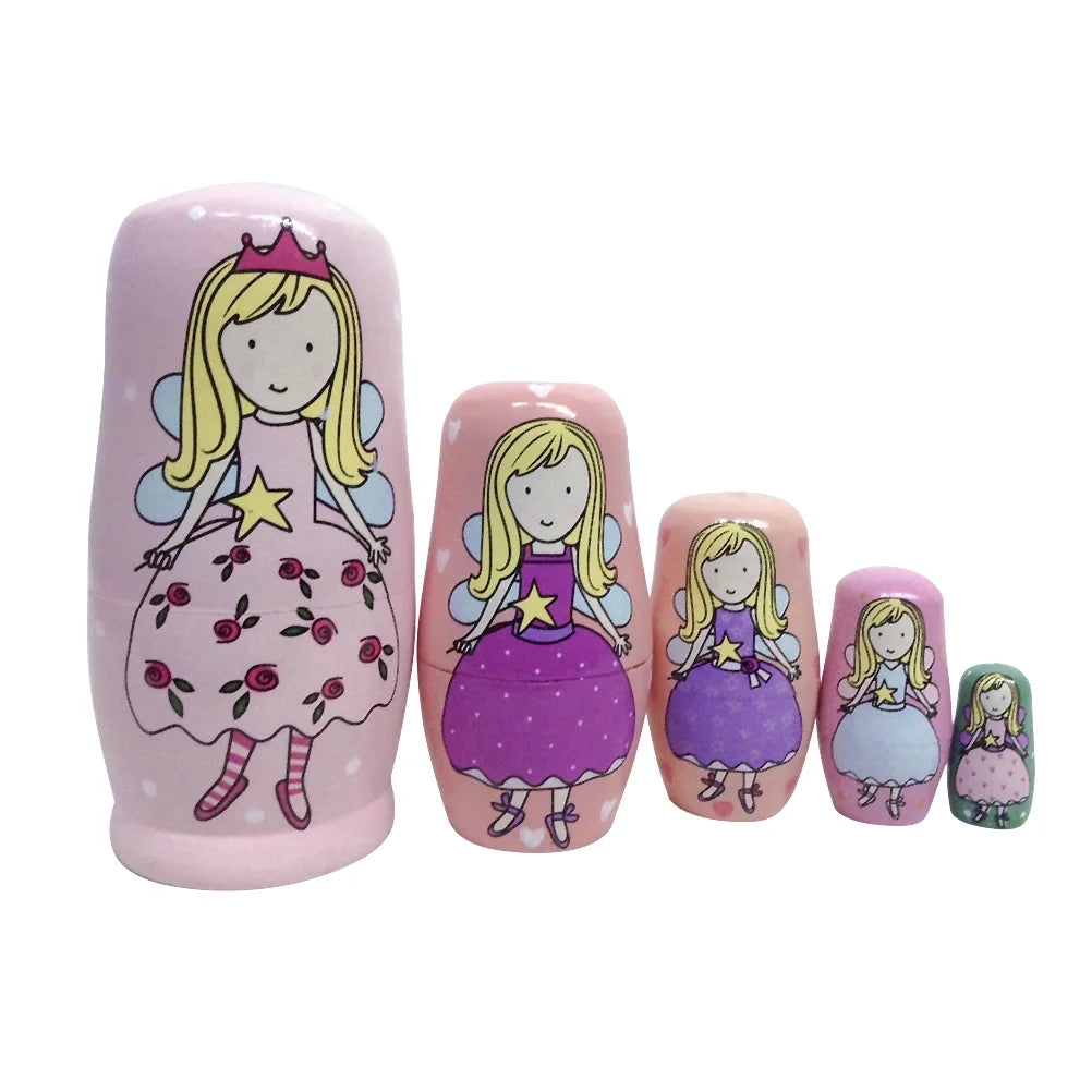 5 Pcs Russian Doll Nesting Dolls C13856