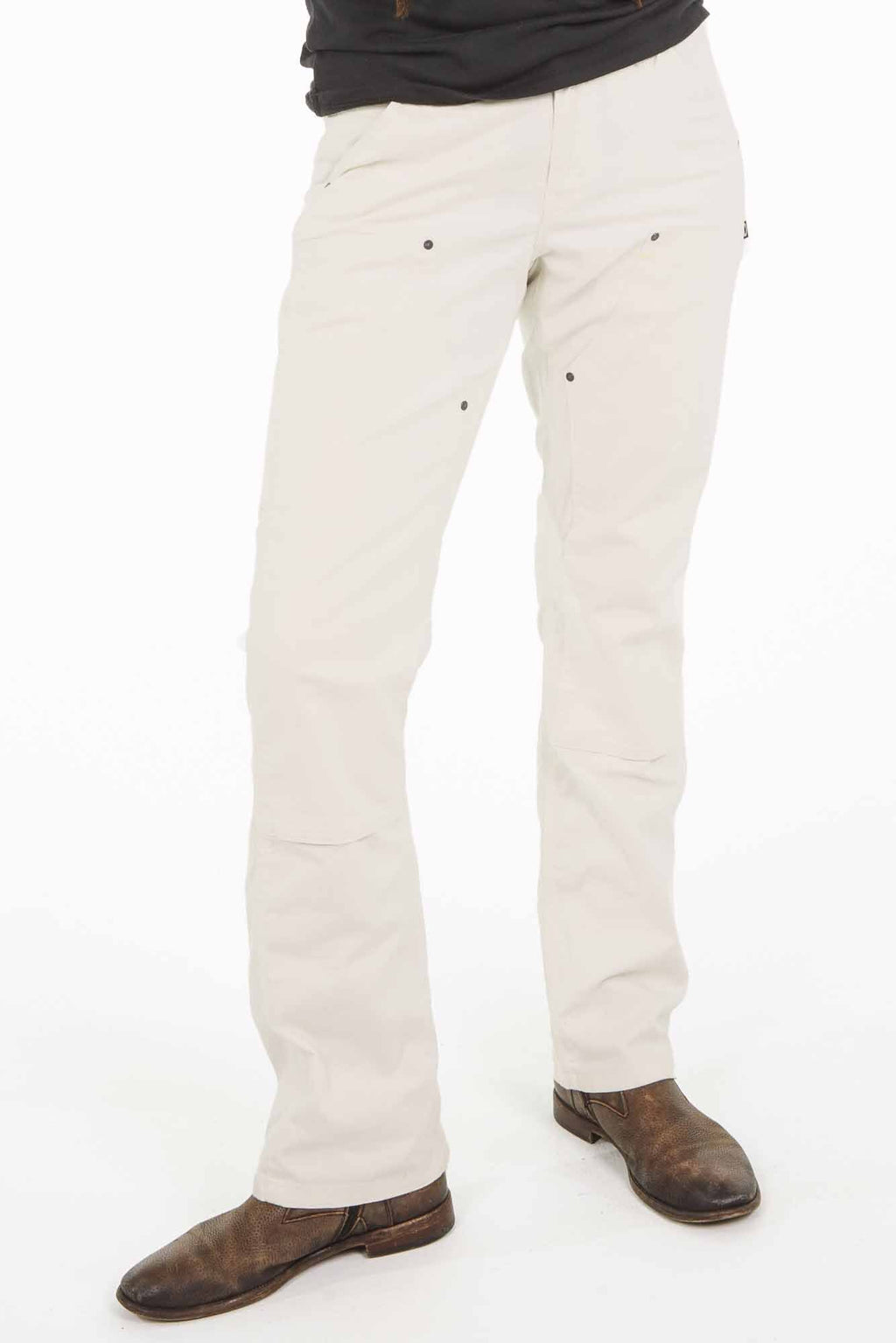 White Canvas Taskpant D6835