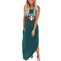 Graphic Printed Casual Long Tshirt Sundress D15960