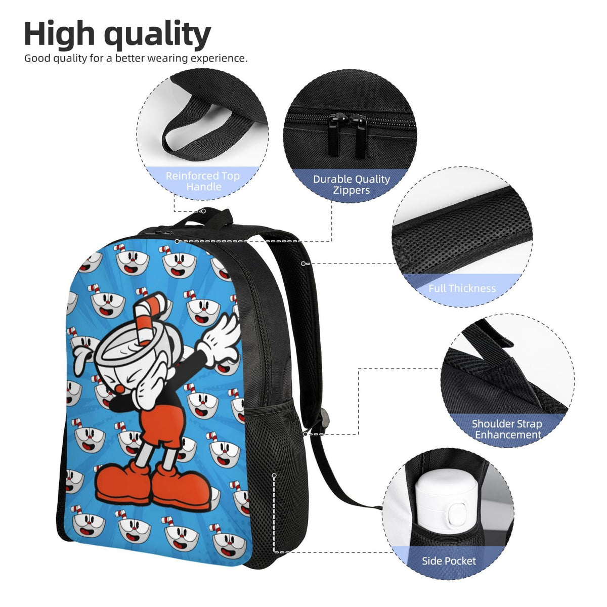 Lightweight Unisex Daypack Backpack A268
