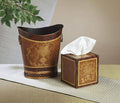 Wood Finish Iron Tissue Box Y84327